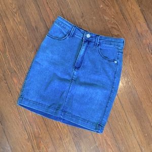 Missguided denim mini skirt